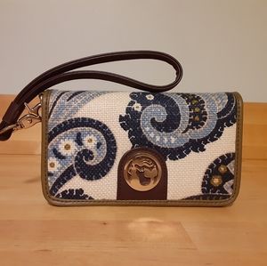 Spartina Leather/Linen Pocketbook